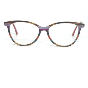 Di Valdi DVO8016 COL60 Eyeglasses Frames Multicolored Cat Eye 53-15-140 21796